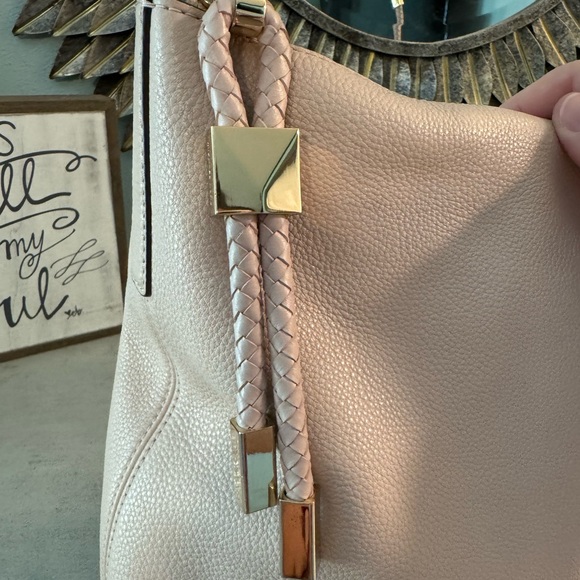 Pale pink Pebbled Leather MK Purse - Picture 8 of 11